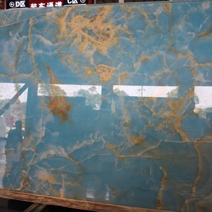 Pure Blue Onyx Slabs (5)